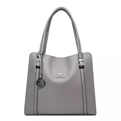 Bolsos de mano informales de piel sintética de alta calidad de marca genuina, bolsos de lujo para mujer, bolsos de hombro de diseñador con asa superior para mujer - Eleganzie