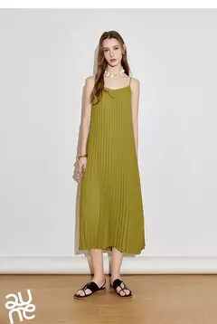 TOYOUTH-vestido con tirantes para mujer, novedad de primavera 2021, vestido recto sin mangas con estampado plisado para vacaciones y sol - tienda en línea