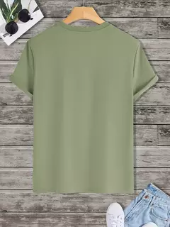 Camiseta de manga corta con cuello redondo y estampado de Gráphas de libertad 100% algodón de talla grande de verano para hombre - online store