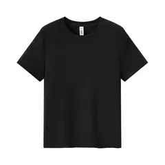 Semir-Camiseta de manga corta para mujer, Top recortado bordado ajustado informal, Top básico con cuello redondo y hombros descubiertos, novedad de verano 2025 - Eleganzie