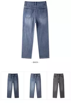 Semir Jeans hombres 2025 primavera nuevos pantalones largos Vintage pantalones rectos sueltos Simple relajado