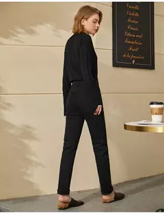 AMII Minimalism Jeans para mujer 2022 otoño pies delgados moda Casual todo-fósforo algodón ligero elástico pantalones hasta el tobillo 12260078 - comprar en línea