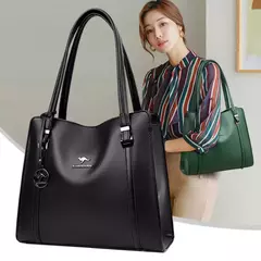 Bolsos de mano informales de piel sintética de alta calidad de marca genuina, bolsos de lujo para mujer, bolsos de hombro de diseñador con asa superior para mujer - online store