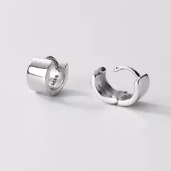 Pendientes de Aro de Plata 925 de Superficie Ancha – Clásicos y Minimalistas