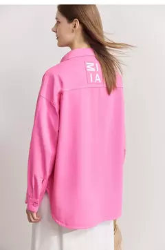 Imagen de AMII-chaquetas vaqueras minimalistas para mujer, abrigos holgados de 2022 algodón, de estilo hong kong, a la moda, 100%