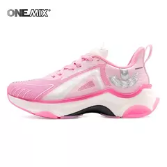 ONEMIX, zapatillas para correr para hombre, zapatillas deportivas de malla transpirable con cordones, zapatos para correr al aire libre, zapatillas antideslizantes a la moda para caminar