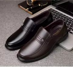 Zapatos de cuero genuino, mocasines para Hombre, zapatos de cuero informales de negocios, mocasines suaves clásicos, zapatos planos transpirables para Hombre - Eleganzie