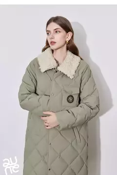 TOYOUTH-abrigo de plumas para mujer, abrigo largo medio grueso con cuello de piel nueva y botones de un solo pecho, invierno 2024 - tienda en línea