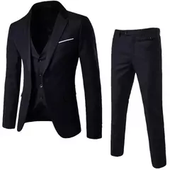 Trajes para boda para hombre, conjunto elegante de 3 piezas, 2 chaquetas, chaleco, pantalones, Blazers de lujo, traje Formal, moda clásica, traje completo 2025 on internet
