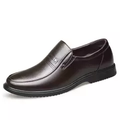 Zapatos de cuero genuino, mocasines para Hombre, zapatos de cuero informales de negocios, mocasines suaves clásicos, zapatos planos transpirables para Hombre - Eleganzie