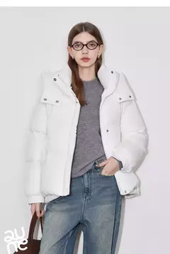 TOYOUTH-Chaqueta de plumón de pato blanco para mujer, chaqueta ligera con capucha y cuello levantado, novedad de invierno, 2024, 90% - tienda en línea