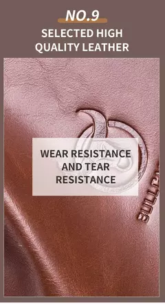 Cartera Bullcaptain retro RFID con cremallera y compartimento para hombre, tarjetero RFID, mini cartera de cuero antirrobo para hombre - comprar en línea