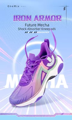 ONEMIX, zapatillas para correr para hombre, zapatillas deportivas de malla transpirable con cordones, zapatos para correr al aire libre, zapatillas antideslizantes a la moda para caminar - Eleganzie