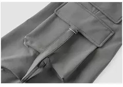 Imagen de Semir-pantalones informales para mujer, pantalón de pierna ancha con cordón, estilo callejero americano, Individual, moderno y fresco, primavera