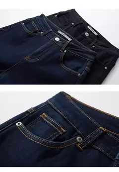 AMII Minimalism Jeans para mujer 2022 otoño pies delgados moda Casual todo-fósforo algodón ligero elástico pantalones hasta el tobillo 12260078 - comprar en línea