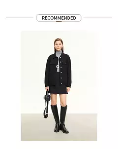 AMII minimalismo Casual faldas cortas mujeres alta Rase 2024 otoño nueva moda viajero señora chaqueta recta falda acampanada 12343035 - comprar en línea