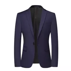 Blazer nuevo para hombre, moda de negocios, Color sólido, estilo británico, trabajo profesional, vestido de boda para novio, chaqueta Blazer para padrino - Eleganzie