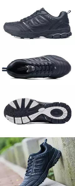 Image of BONA, nuevo estilo, zapatos para correr para hombre, zapatillas para correr al aire libre, zapatillas de senderismo, zapatos atléticos con cordones, cómodos, ligeros y suaves
