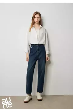 TOYOUTH-pantalones vaqueros para mujer, Vaqueros elásticos de cintura alta hasta el tobillo, bombachos, Otoño, 2024 en internet