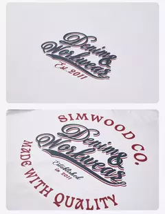 SIMWOOD 2025 novedad de verano, camisetas de tela de sensación fresca de gran tamaño 230gsm para hombres, camisetas de moda con estampado de letras de alta calidad - comprar en línea