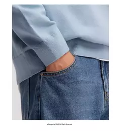 Semir-pantalones vaqueros holgados de pierna recta para hombre, pantalón Retro desgastado, a la moda, novedad de invierno, 2024 on internet