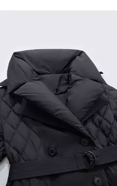 AMII minimalista 2023 abrigos de invierno para mujer, chaquetas femeninas desmontables con cuello largo y cálido Simple y doble botonadura 12324016 - tienda en línea