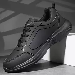 Nuevos zapatos para correr para hombre, zapatillas cálidas de invierno para hombre, zapatos antideslizantes transpirables para caminar para hombre, zapatos informales suaves con cordones, ligeros
