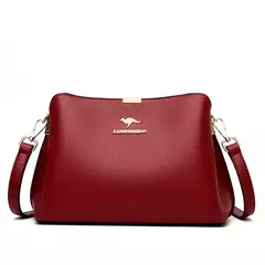 Bolso de mano de cuero de alta calidad para mujer, bolsa de hombro multifuncional, de diseñador de lujo, Color sólido en internet