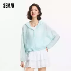Chaqueta Semir para mujer con estampado Floral femenino 2025 nueva chaqueta con capucha de gran tamaño de verano dulce para trajes casuales y de moda