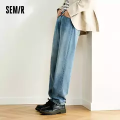 Semir Jeans hombres Retro desgastado lavado sensación fresca pantalones cónicos 2025 nuevos pantalones largos de verano clásico versátil para ropa Casual