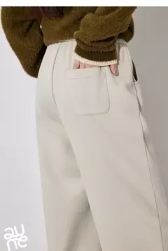 Imagen de TOYOUTH, pantalones informales de lana para mujer, Otoño Invierno 20224, nueva cintura media, pantalones Harem ajustados y gruesos cálidos hasta el tobillo