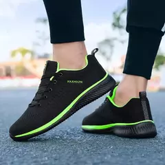 Zapatos de punto para correr para hombre, zapatillas informales de moda, transpirables, deportivas, atléticas, para gimnasio, zapatillas ligeras para hombre, zapatos informales - Eleganzie