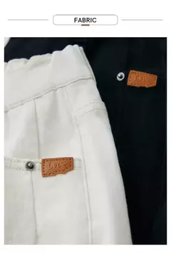 Amii 2025 primavera Casual Slim mujeres Jeans pantalones elásticos de cintura algodón Jeans cónicos moda alta calidad DenimTrousers 12541126 - comprar en línea