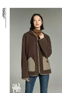 Toyouth-Chaqueta de terciopelo de doble cara para mujer, abrigo holgado grueso con capucha de manga larga para invierno, Tops informales versátiles con bolsillo de retales 2024 en internet