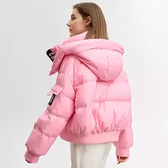 Imagen de AMII-Chaqueta de plumón minimalista para mujer, Abrigo acolchado con tapa extraíble, grueso y cálido, ropa de moda para invierno, 2024, novedad de 12344192