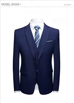 Trajes para hombres elegantes, Blazers de 3 piezas, 2 conjuntos, chaquetas de boda, chaleco, pantalones, moda de lujo, traje completo clásico, traje Formal 2025 en internet