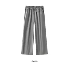 Imagen de Semir pantalones casuales para mujer que absorben la humedad ajuste relajado pierna ancha 2025 nuevo verano sensación fresca protección solar pantalones largos