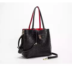 CH, bolso de hombro de alta calidad a la moda para mujer, bolso de mano con diseño de estampado de letras de Color puro para personas mayores, bolso de mano con temperamento de gran capacidad - tienda en línea