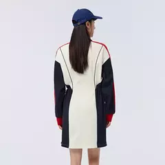 Semir-vestido holgado adelgazante para mujer, Polo a juego de colores, primavera 2023 - Eleganzie