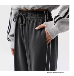 Imagen de Semir pantalones casuales para mujer, pantalones largos perezosos, versátiles, primavera 2024, nuevos pantalones de pierna ancha adelgazantes y alargados de piernas