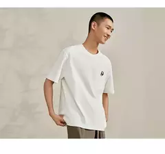 Image of Semir-Camiseta de manga corta para hombre, Top bordado de Panda, holgado e informal, novedad de verano, 2024