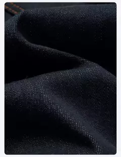 SIMWOOD 2025 Otoño Invierno nuevo ajuste Regular 15oz pantalones vaqueros indecolorables hombres cómodo proceso cepillado forro pantalones vaqueros pesados on internet