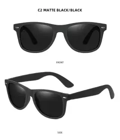 Gafas de sol polarizadas cuadradas clásicas para hombres y mujeres, gafas de sol negras Retro, gafas de sol antideslumbrantes para conducir, moda de verano para hombres y mujeres - online store