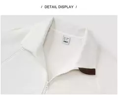 Semir-abrigo Polar antiestático para mujer, chaqueta holgada de invierno con manga raglán y cuello levantado, novedad de 2024