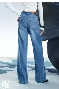 Imagen de TOYOUTH, pantalones vaqueros de mezclilla para mujer, primavera 20220, nueva pierna ancha de acetato, cintura media baja, pantalones de pierna ancha rectos ajustados