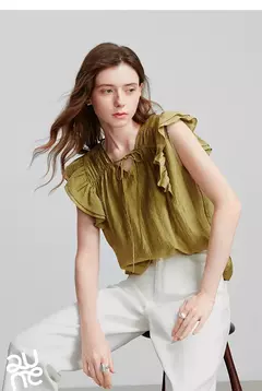 TOYOUTH Blusa Mujer Camisa 2025 Verano Nueva Camisa 8522002