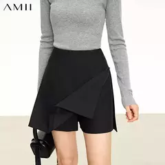 AMII minimalismo Casual faldas cortas mujeres alta Rase 2024 otoño nueva moda viajero señora chaqueta recta falda acampanada 12343035
