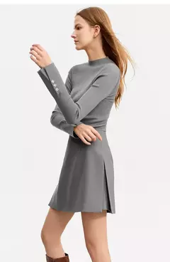 AMII minimalismo Casual faldas cortas mujeres alta Rase 2024 otoño nueva moda viajero señora chaqueta recta falda acampanada 12343035 - tienda en línea