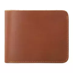 Cartera de cuero genuino de vaca para hombre, monedero pequeño plegable Horizontal hecho a mano, diseño Simple, 100% - comprar en línea