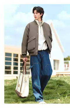 Image of Semir-Chaqueta acolchada de algodón para hombre, chaqueta de piloto gruesa de invierno, ropa acolchada de algodón de tres resistentes, novedad de 2024